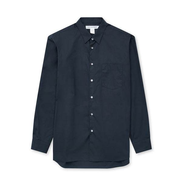 CDG Shirt Forever - Wide Fit Cotton Shirt - (Navy)