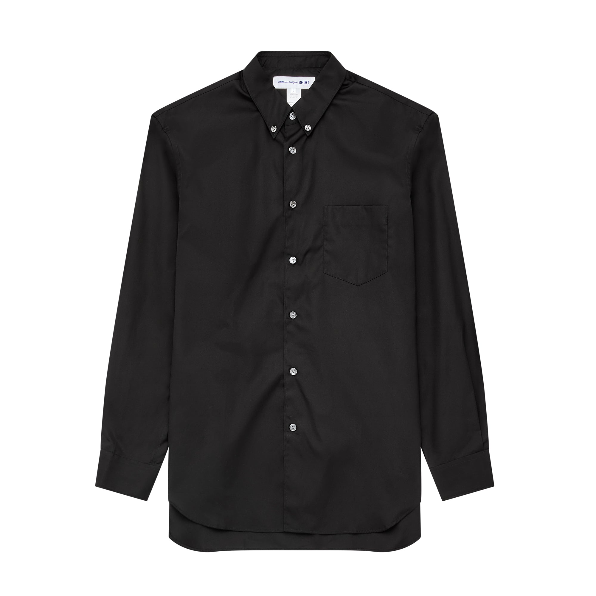 CDG Shirt Forever - Slim Fit Button-Down Cotton Shirt - (Black) view 1