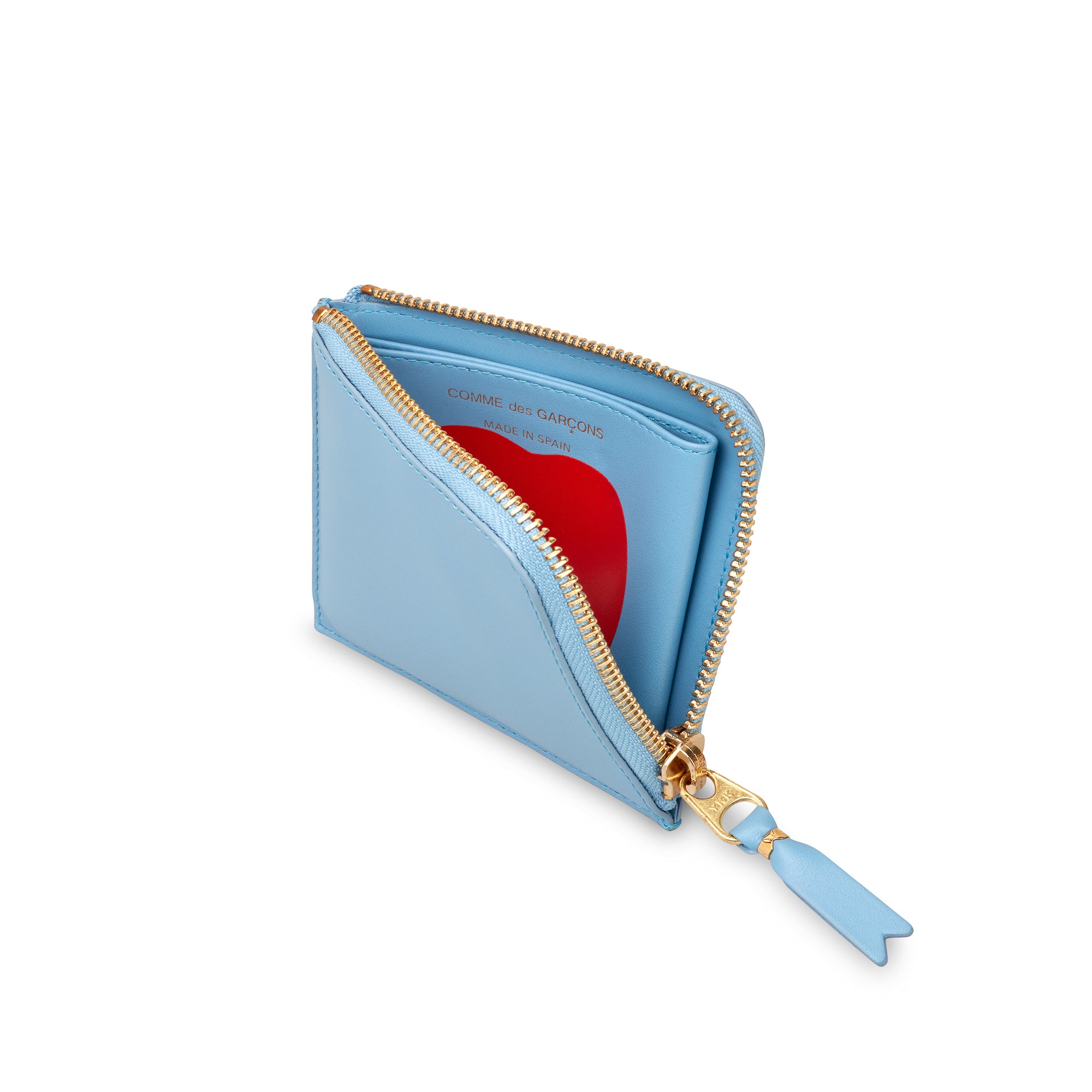 CDG Wallet - Ruby Eye Zip Around Wallet - (Blue SA3100RE)