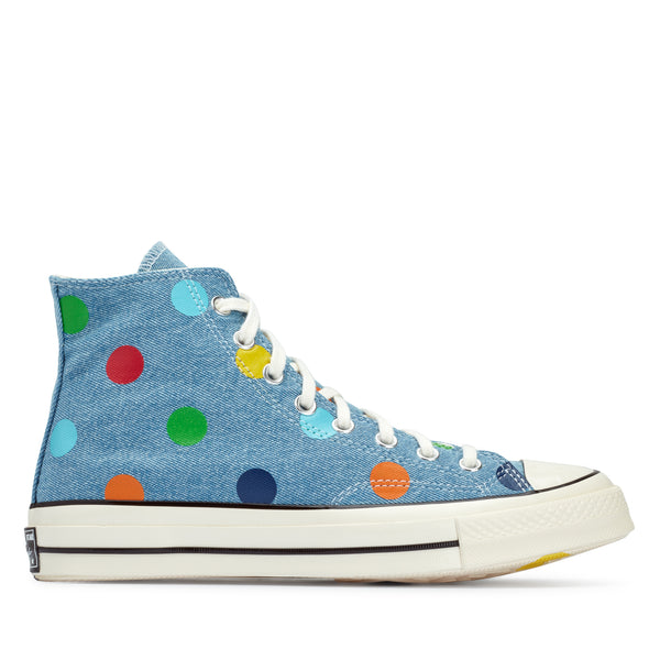 Converse - Chuck 70 Hi Sneakers - (Blue Polka)
