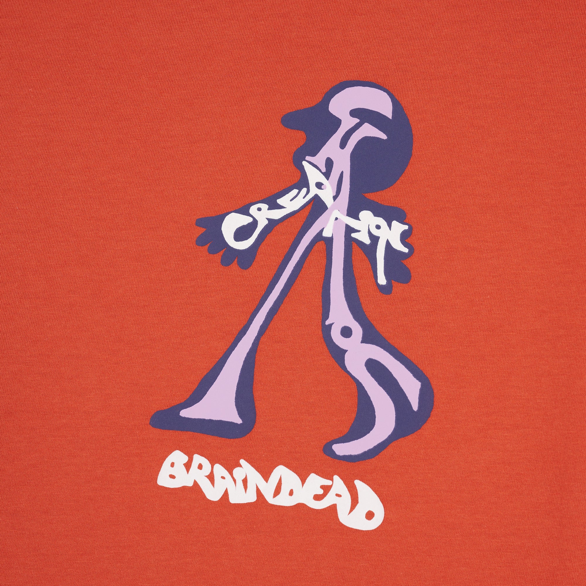 Brain Dead - Men's Creeper T-Shirt - (Brown) view 3, Click to Zoom in