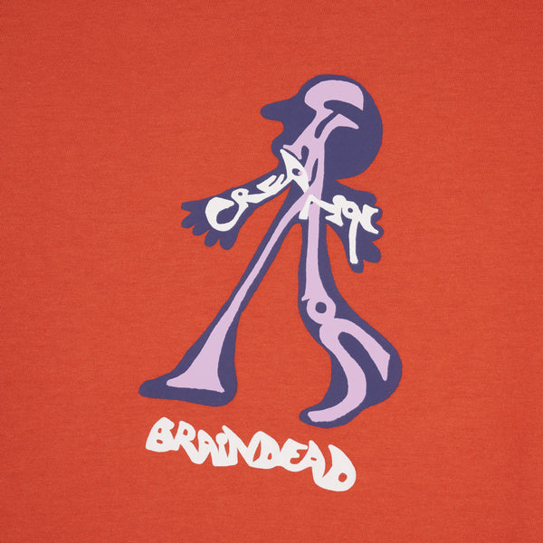 Brain Dead - Men's Creeper T-Shirt - (Brown)