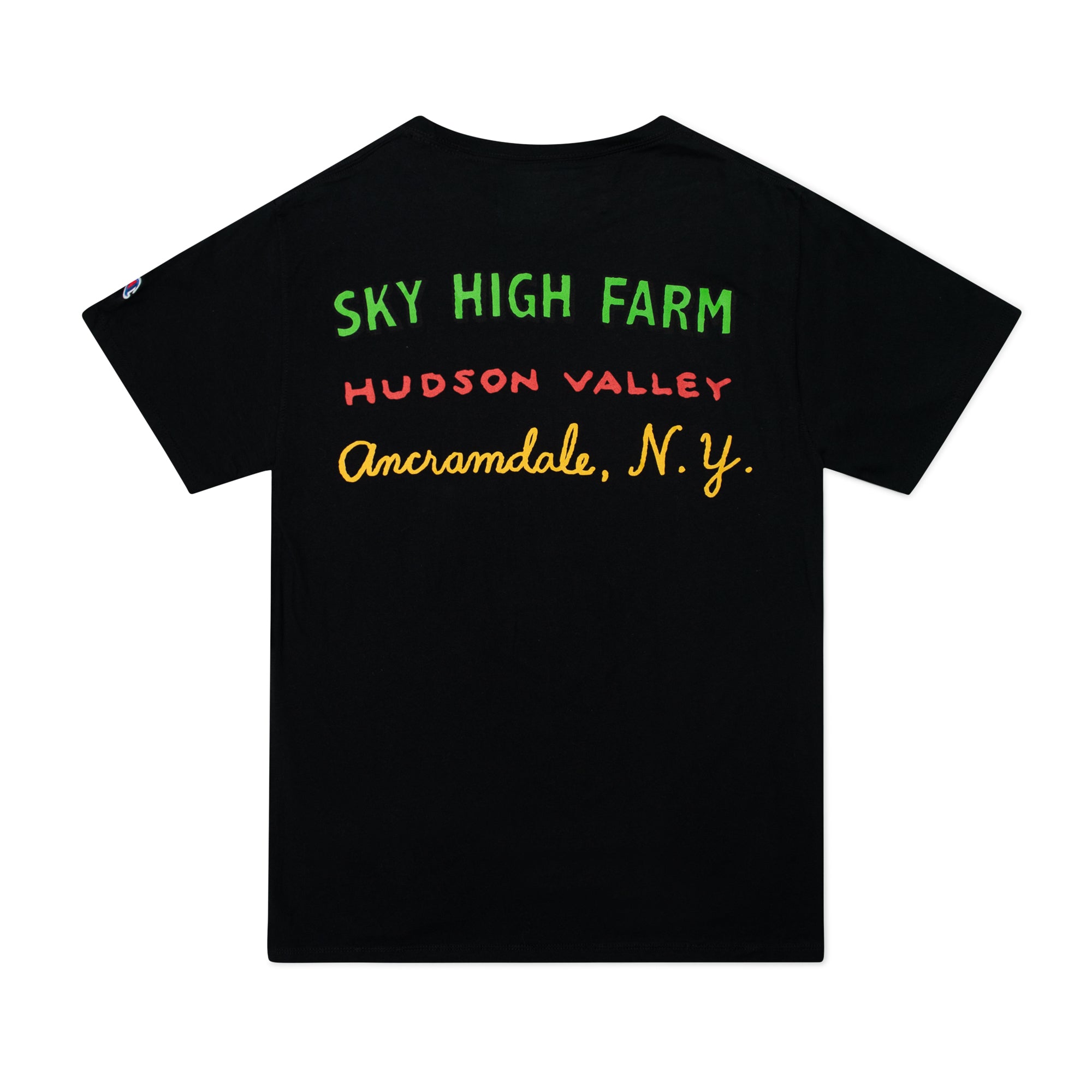 Sky High Farm - Denim Tears T-Shirt - (Black) view 2, Click to Zoom in