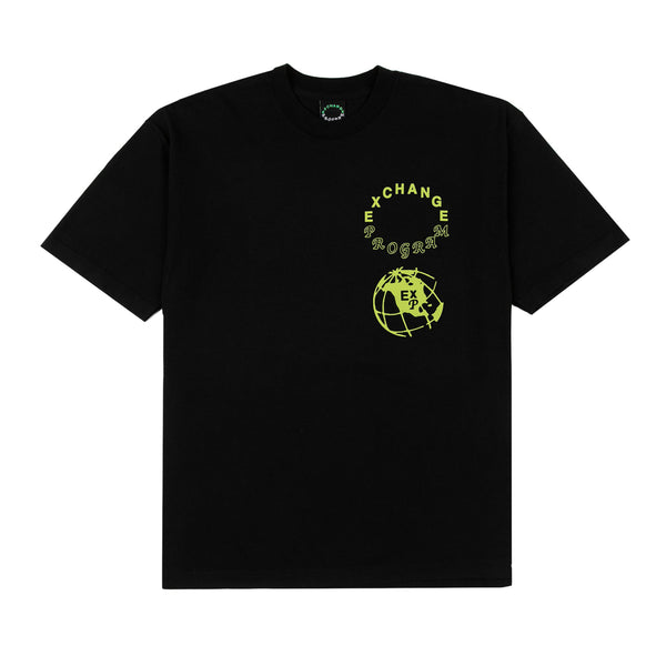 Exchange Program - Globe Tee - (Black/Yellow)