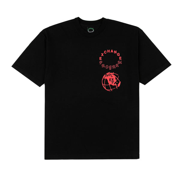 Exchange Program - Globe Tee - (Black/Red)