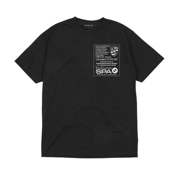 Total Luxury Spa Factory Dealer Tee (Black)