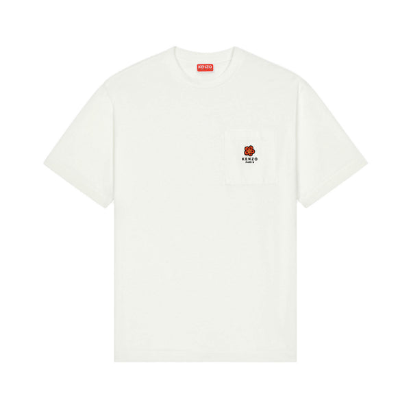Kenzo Men's Boke Crest Pocket Relax T-Shirt (Off-White)