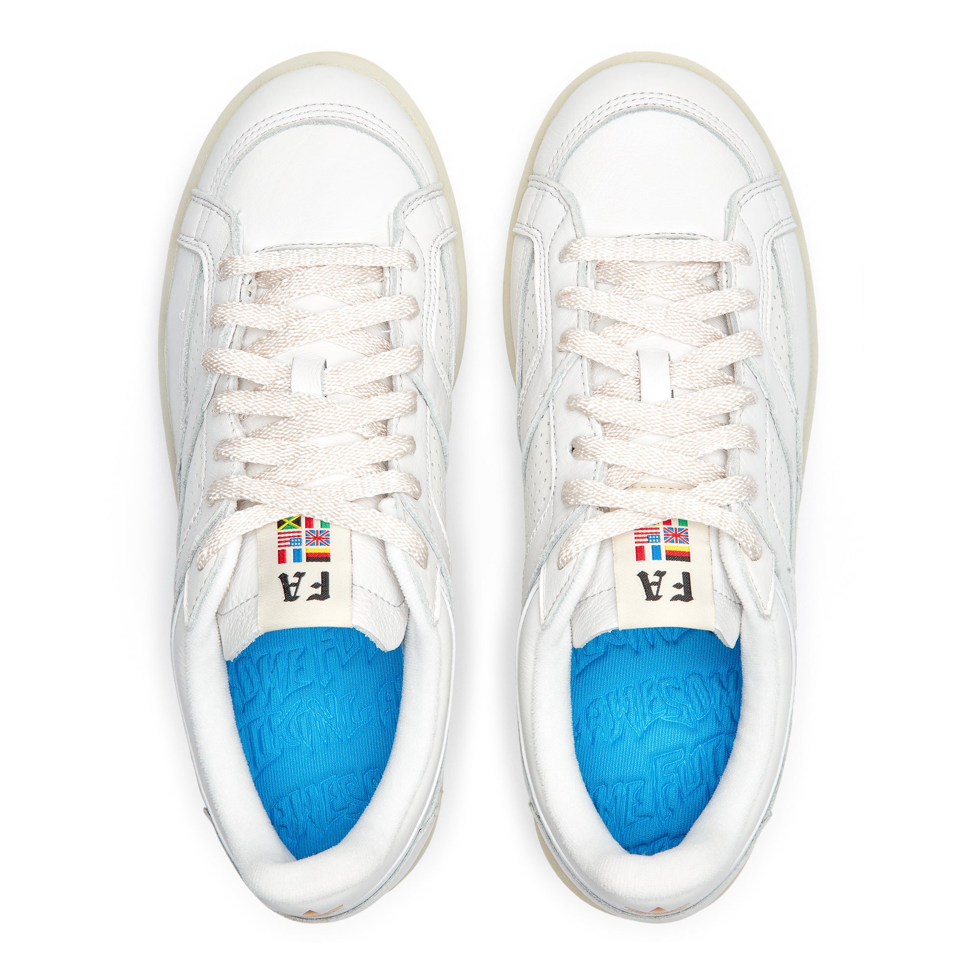 Adidas x Fucking Awesome -  Experiment 2 Sneakers - (Crystal White) view 4, Click to Zoom in