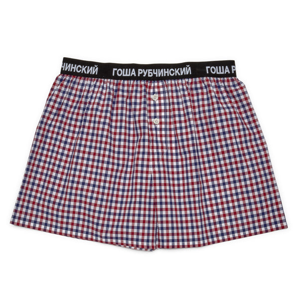 Gosha Rubchinskiy Men's Check Underwear (Red)