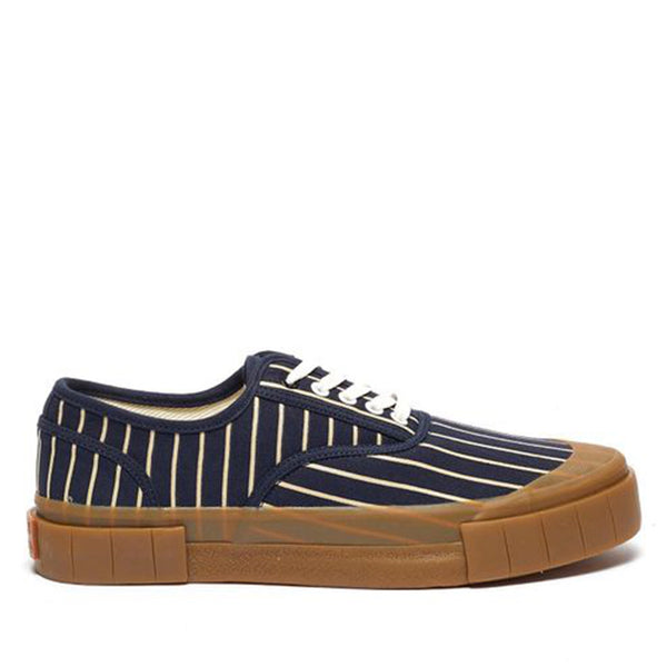 Good News - Men's Hurler Sneakers - (Navy Stripe)
