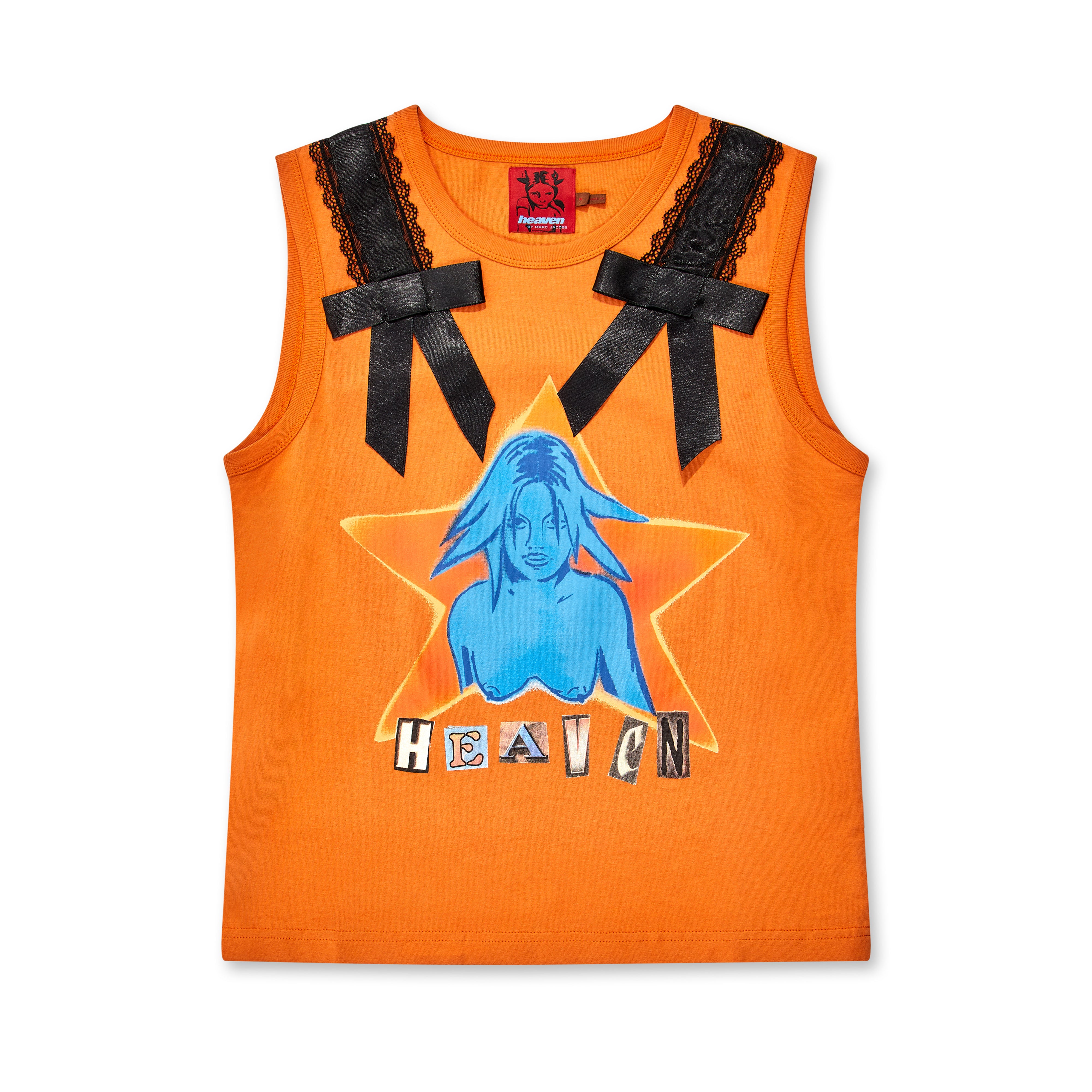 Heaven by Marc Jacobs - Women's Star Girl Bow Tank - (Orange Multi)