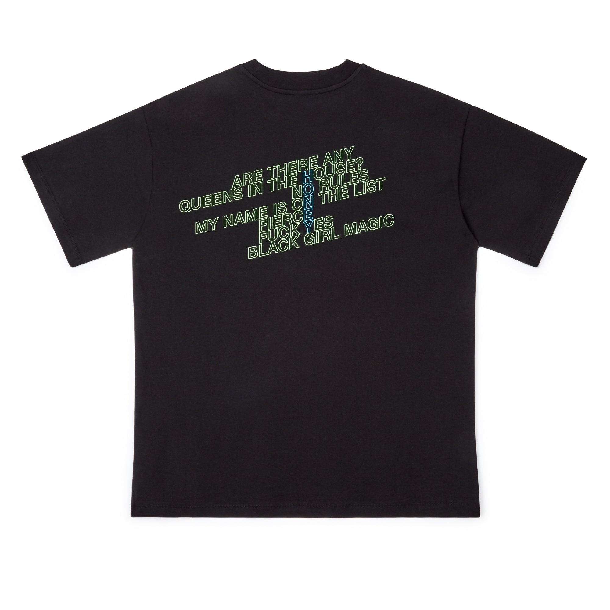 Honey Fucking Dijon Fuck No T-Shirt (Black) view 2, Click to Zoom in