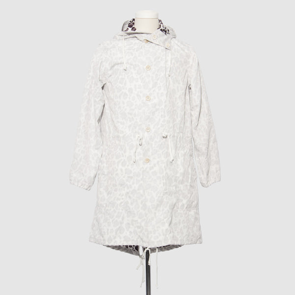BLACK Comme des Garçons Leopard Parka (White)