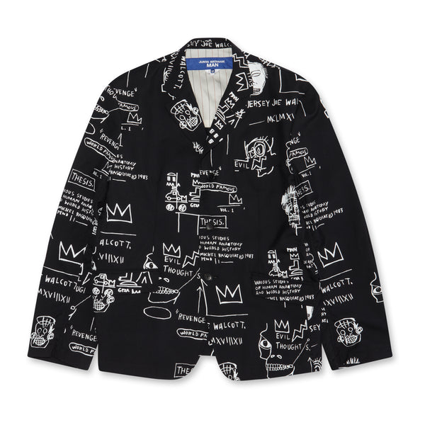 Junya Watanabe MAN - Jean-Michel Basquiat Tropical Wool Jacket - (Black/White)
