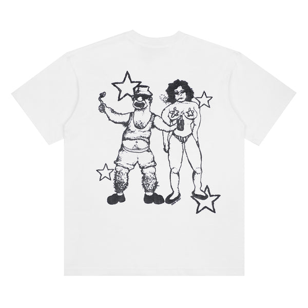 Funguys - Men's Tourist Tee - (White)