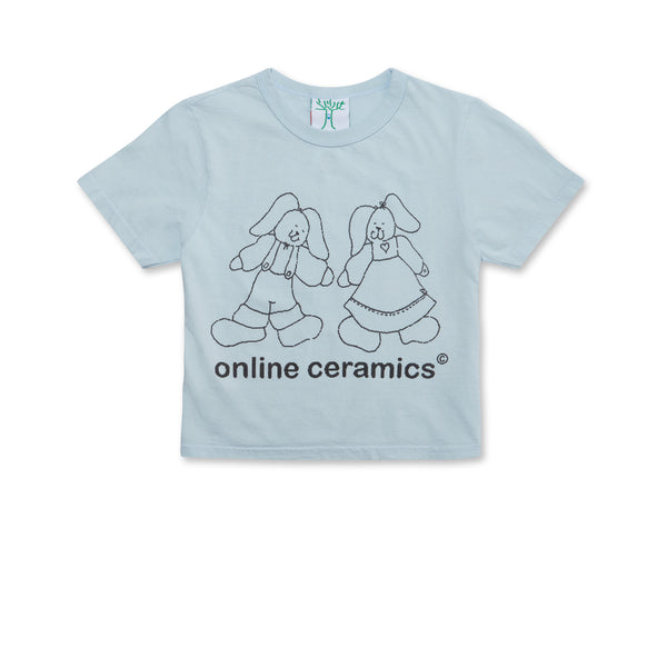 Online Ceramics - Bunny Logo Baby T-Shirt - (Blue)