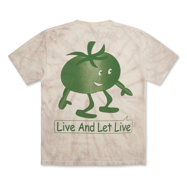 Online Ceramics - Live And Let Live T-Shirt - (Hand Dyed)