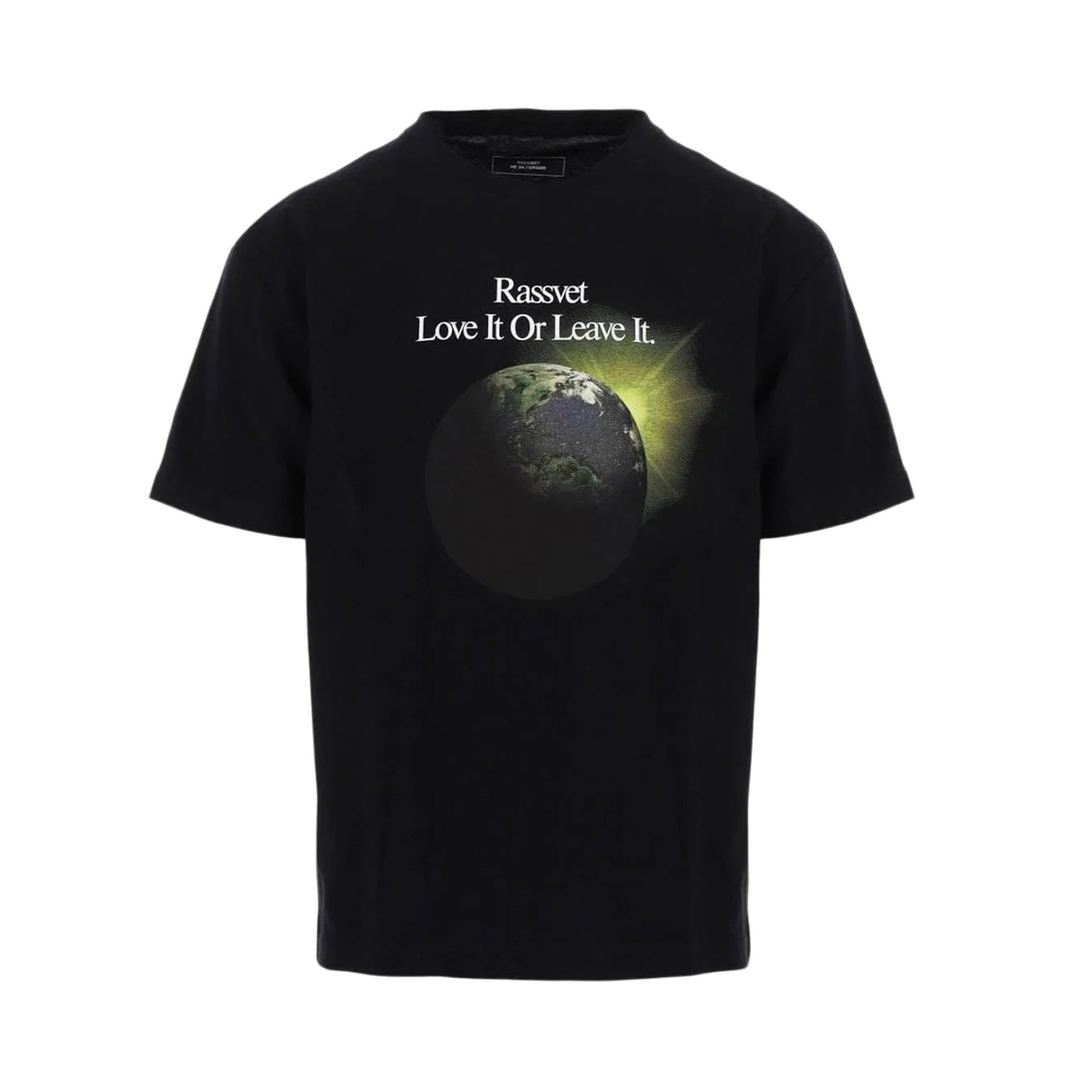 Rassvet - Men's Earth T-Shirt - (Black) view 1, Click to Zoom in