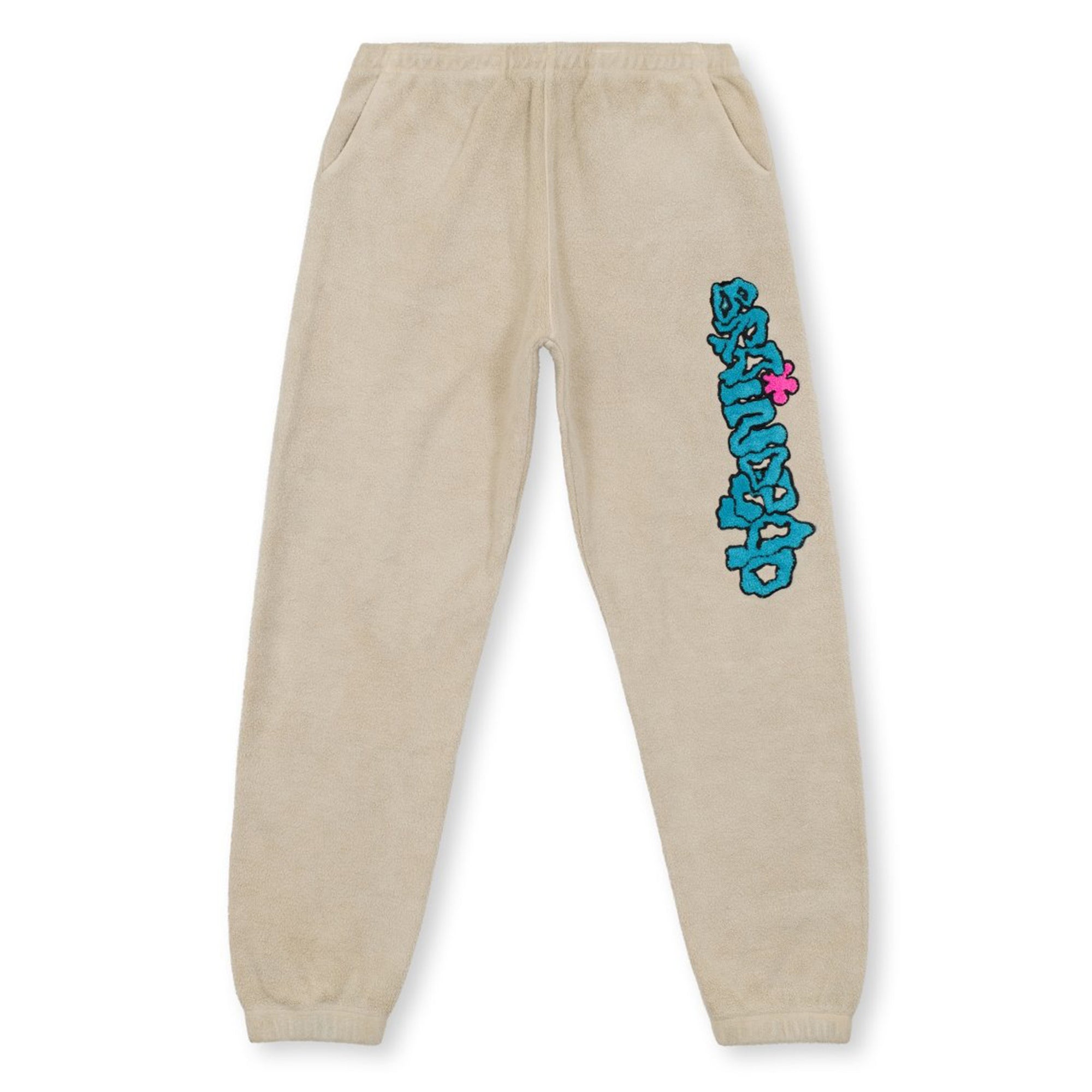Brain Dead - Men's Slime Reverse Fleece Sweatpant (Natural) view 1, Click to Zoom in