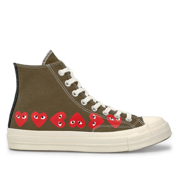 Play Converse - Multi Heart Chuck Taylor All Star '70 High Top - (Khaki)