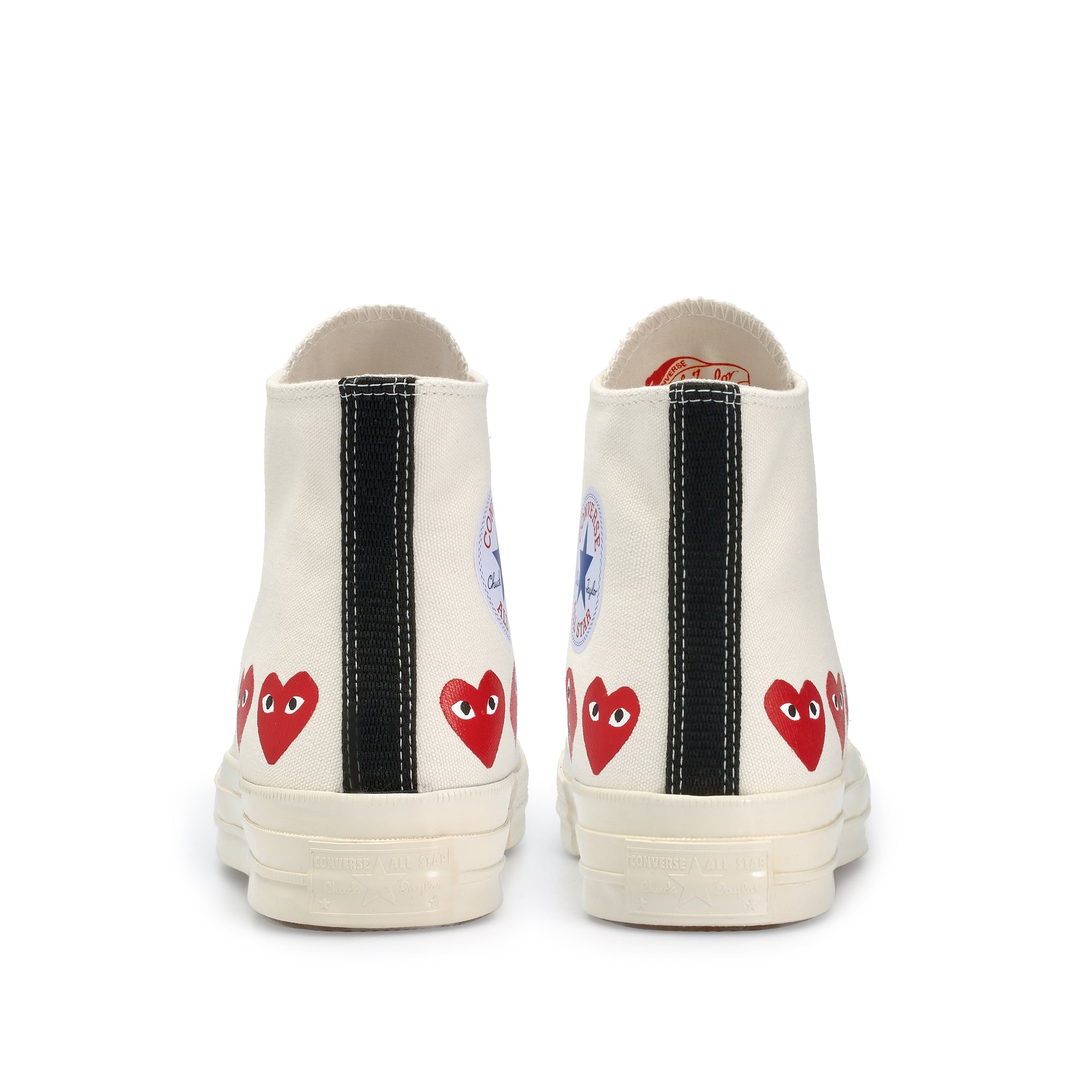 Play Converse - Multi Heart Chuck Taylor All Star '70 High Top - (White) view 5, Click to Zoom in