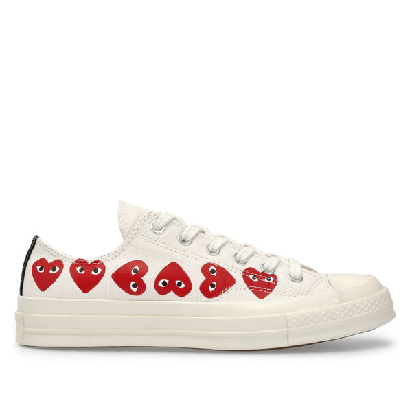 Play Converse - Multi Red Heart Chuck Taylor All Star ’70 Low Sneakers - (White)