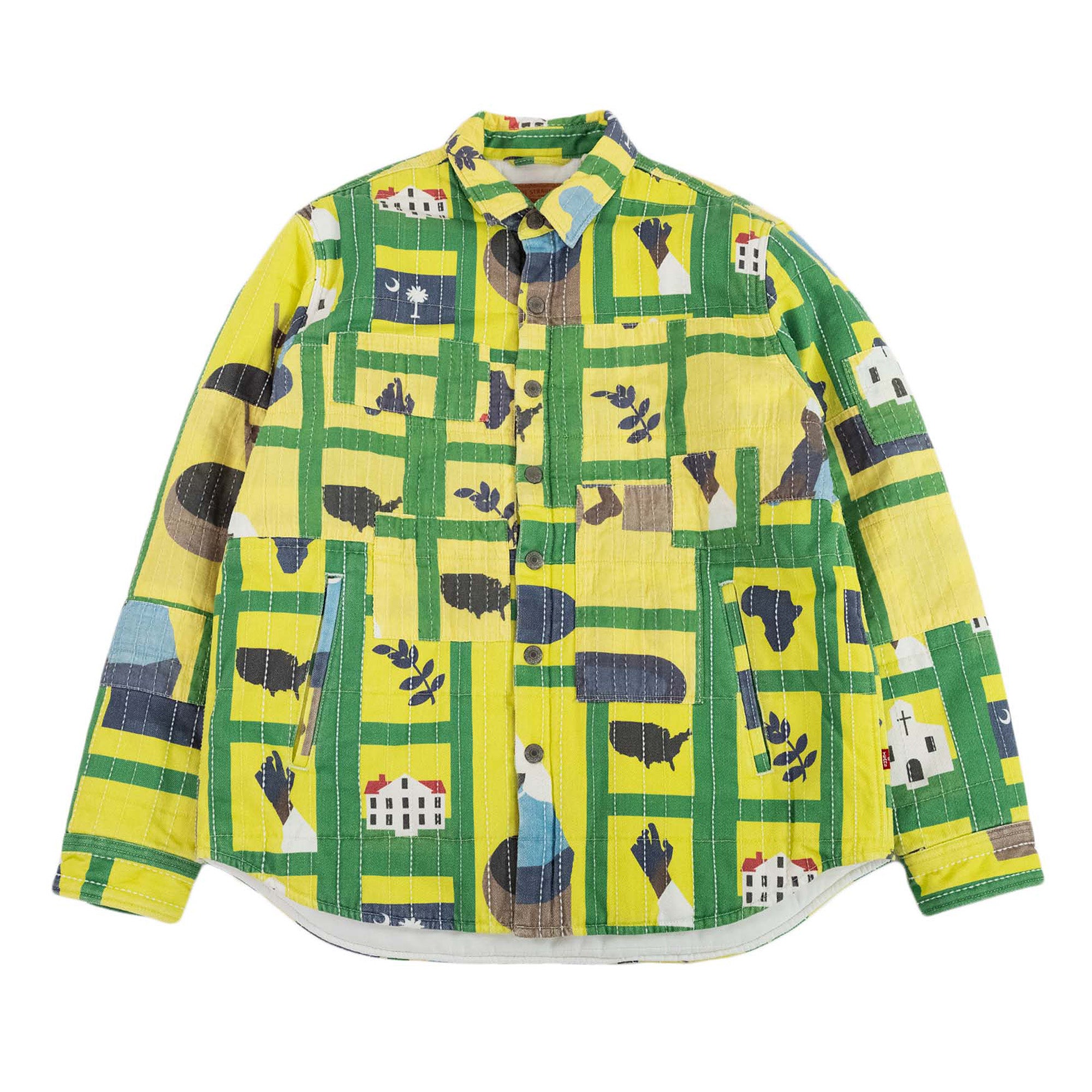 Denim Tears x Levi's Shirt Jacket (Gullah Green) view 1, Click to Zoom in