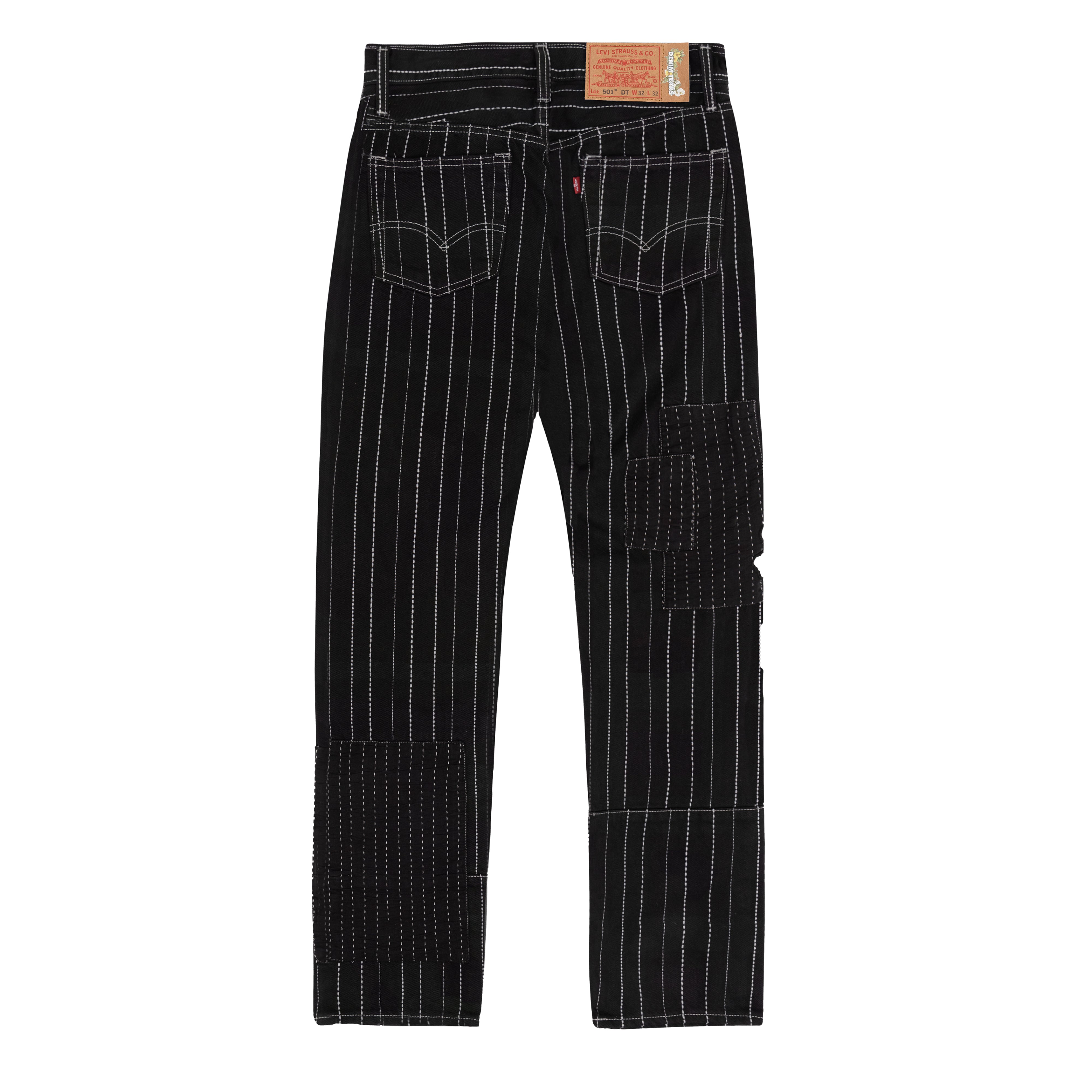 Denim Tears - Peace Patchwork 501 Jeans - (Black)