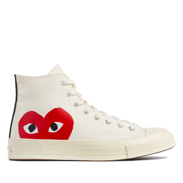 Play Converse - Red Heart Chuck Taylor All Star ’70 High Sneakers - (White)