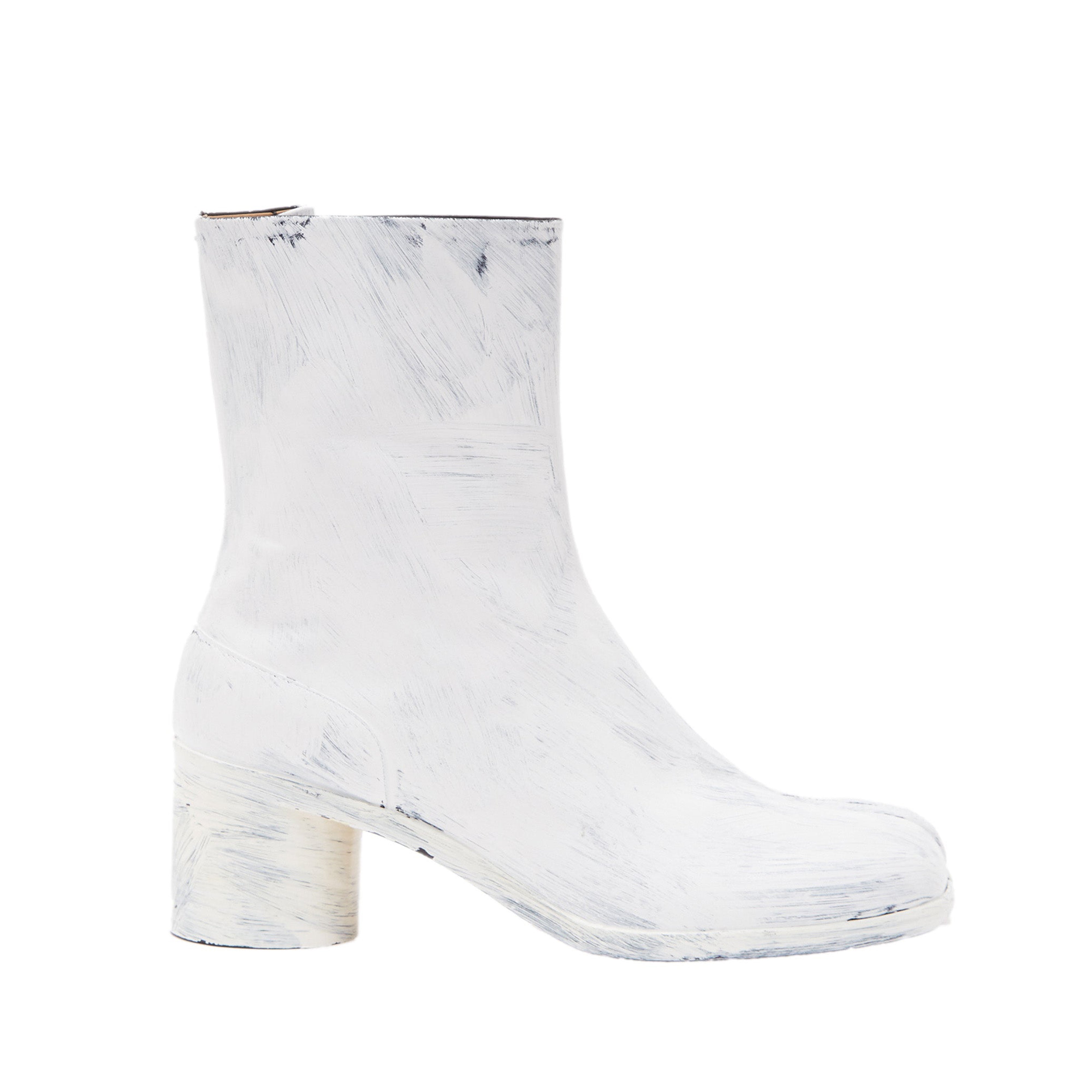 Maison Margiela - Men’s Painted Tabi Ankle Boot - (White)