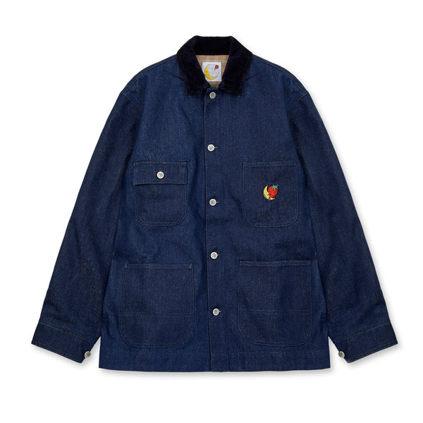 Sky High Farm - Embroidered Denim Chore Coat - (Blue)
