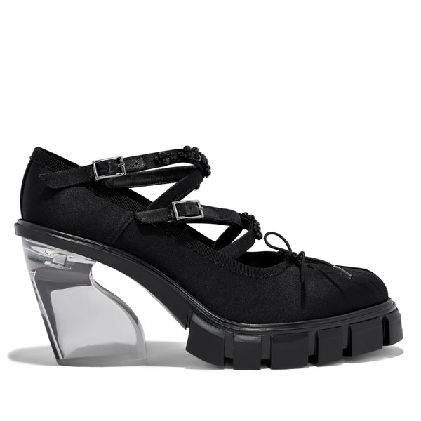 Simone Rocha - Women’s Criss-Cross Ballerina Heels - (Black)