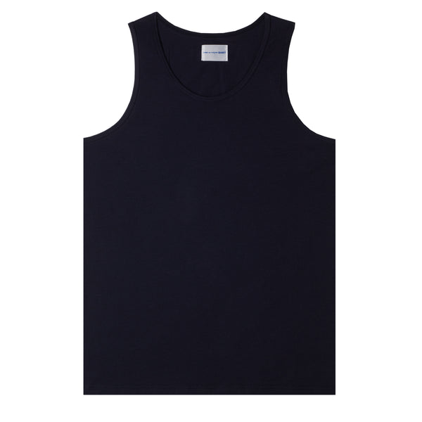 CDG Shirt Underwear - Sunspel Vest - (Navy)