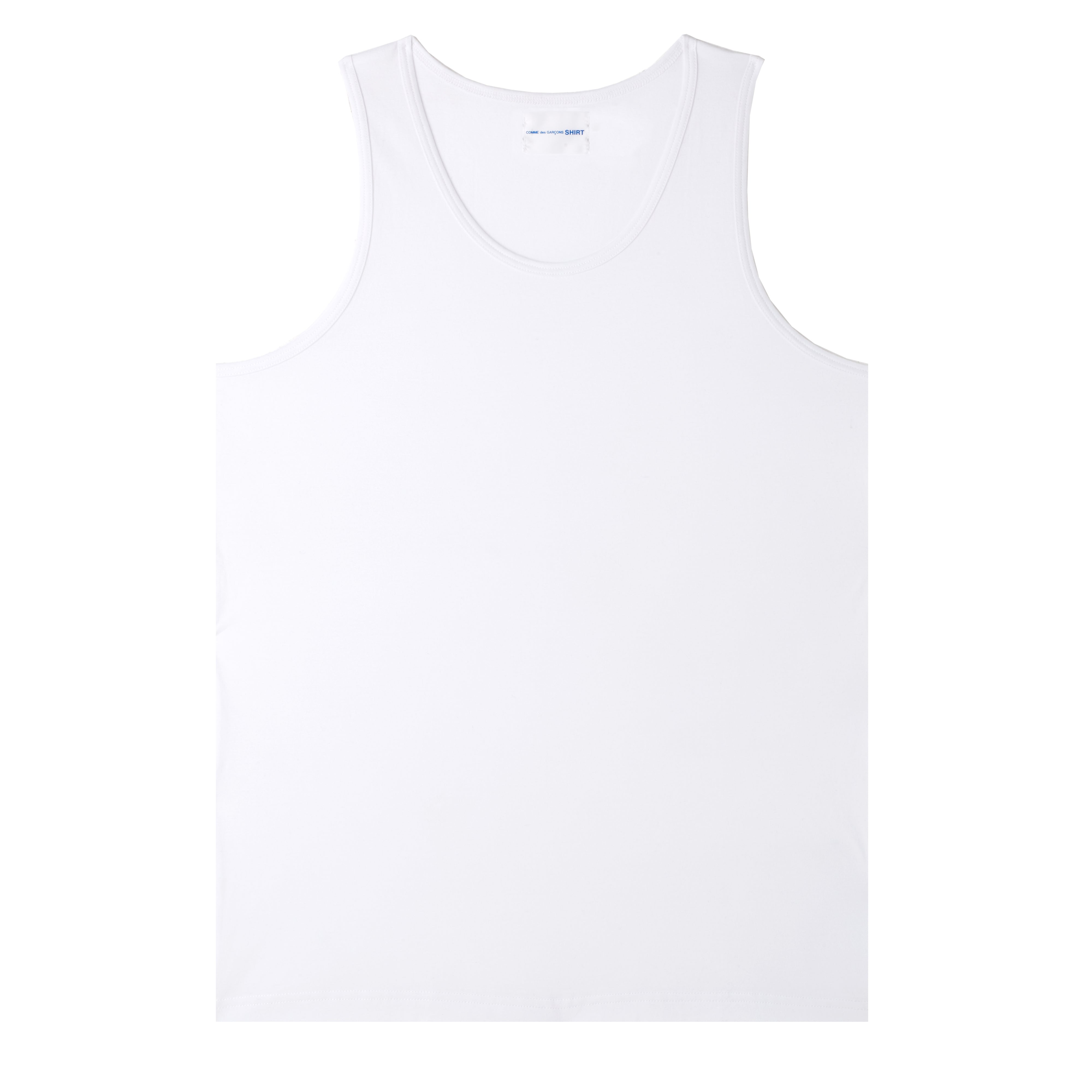 CDG Shirt Underwear Sunspel Vest White