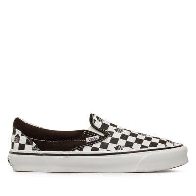 Vans: DSM UA OG Classic Slip On LX Sneakers (Checkerboard) | DSMNY E-SHOP