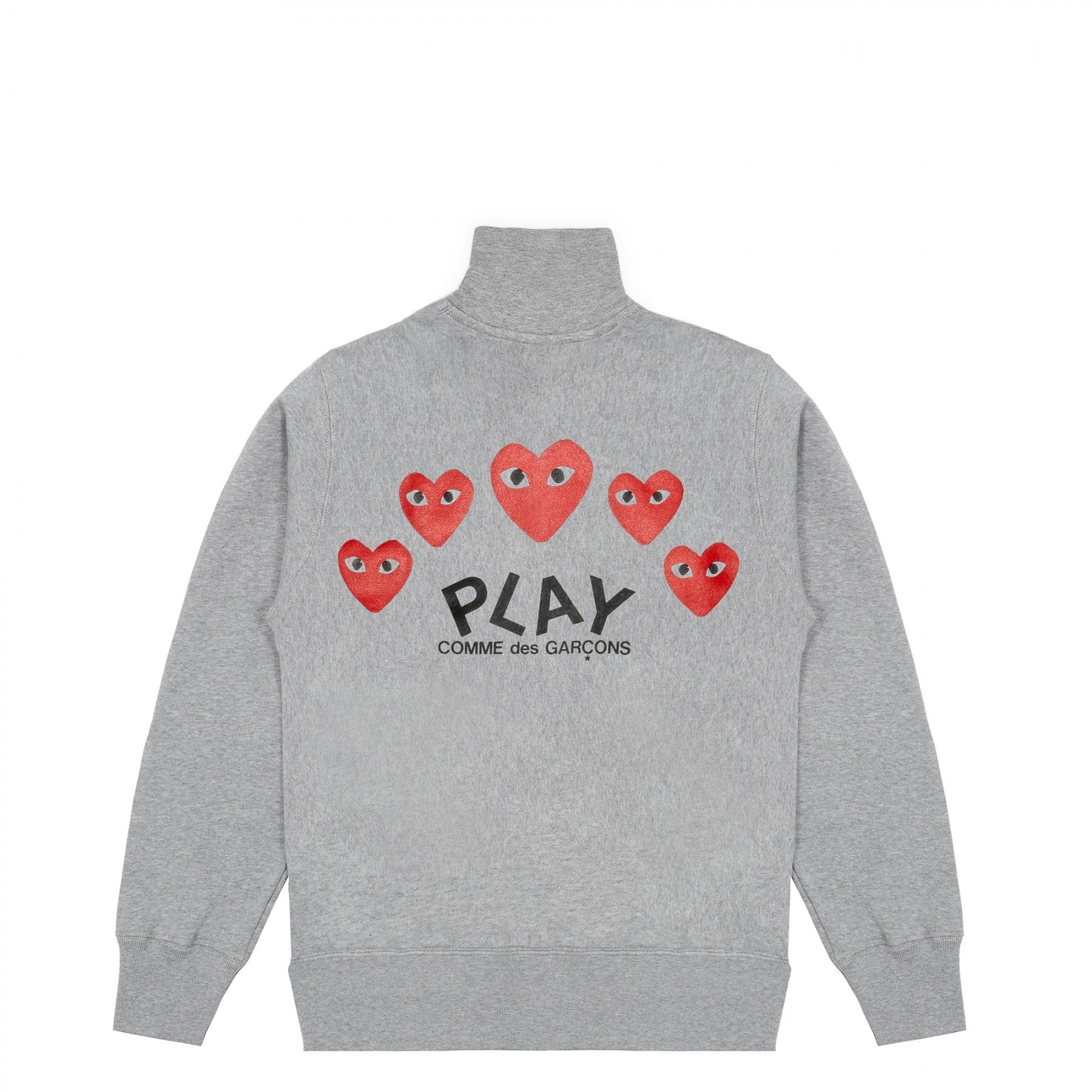 Play Comme des Garçons - Sweatshirt with 5 Hearts - (Grey)
