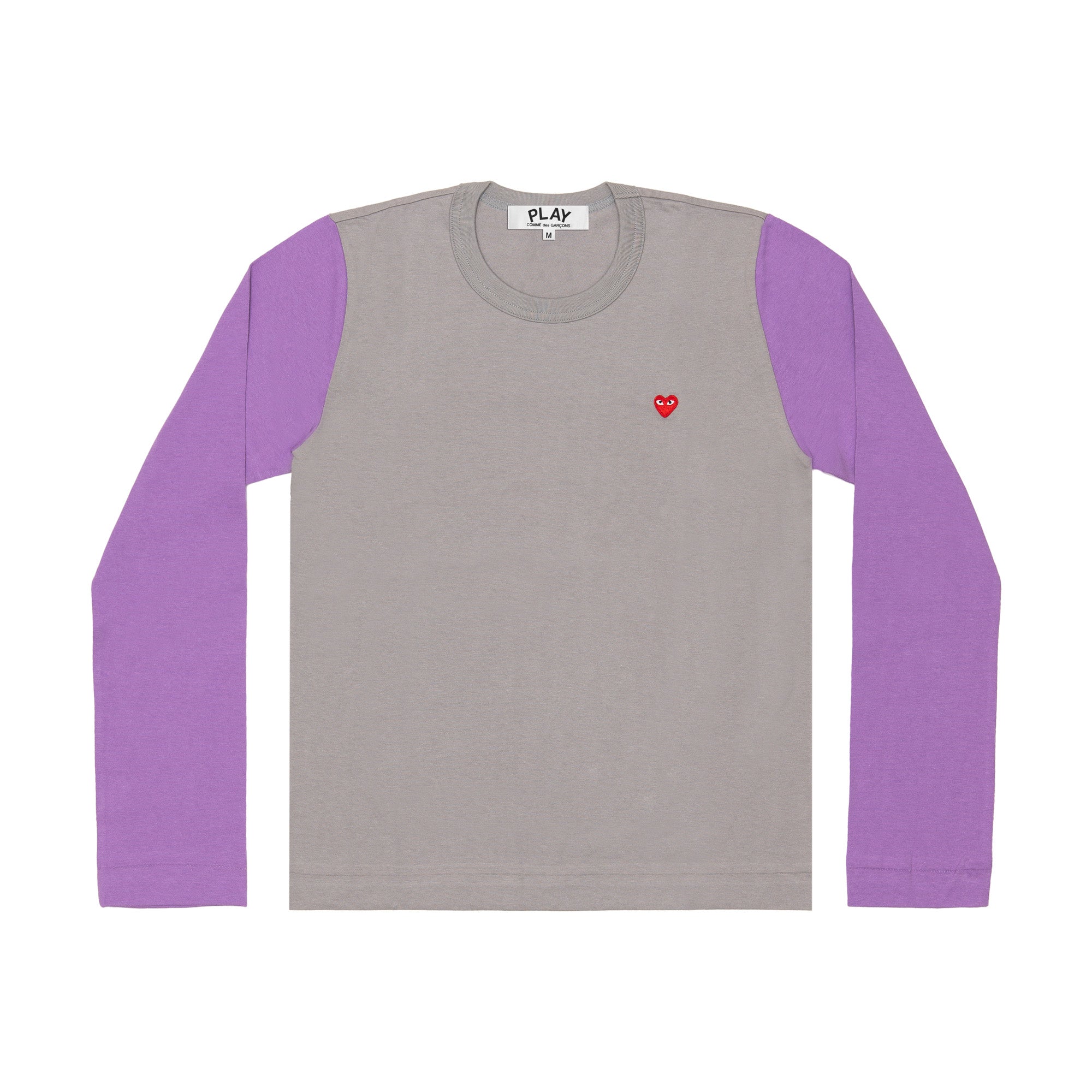 Play Comme des Garçons - Bi-Colour T-Shirt - (Grey/Purple) view 1