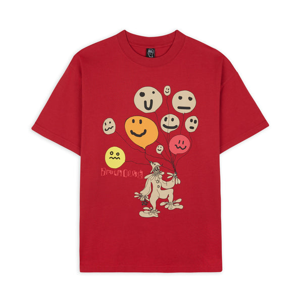 Brain Dead - Men’s Balloon Man T Shirt - (Red)