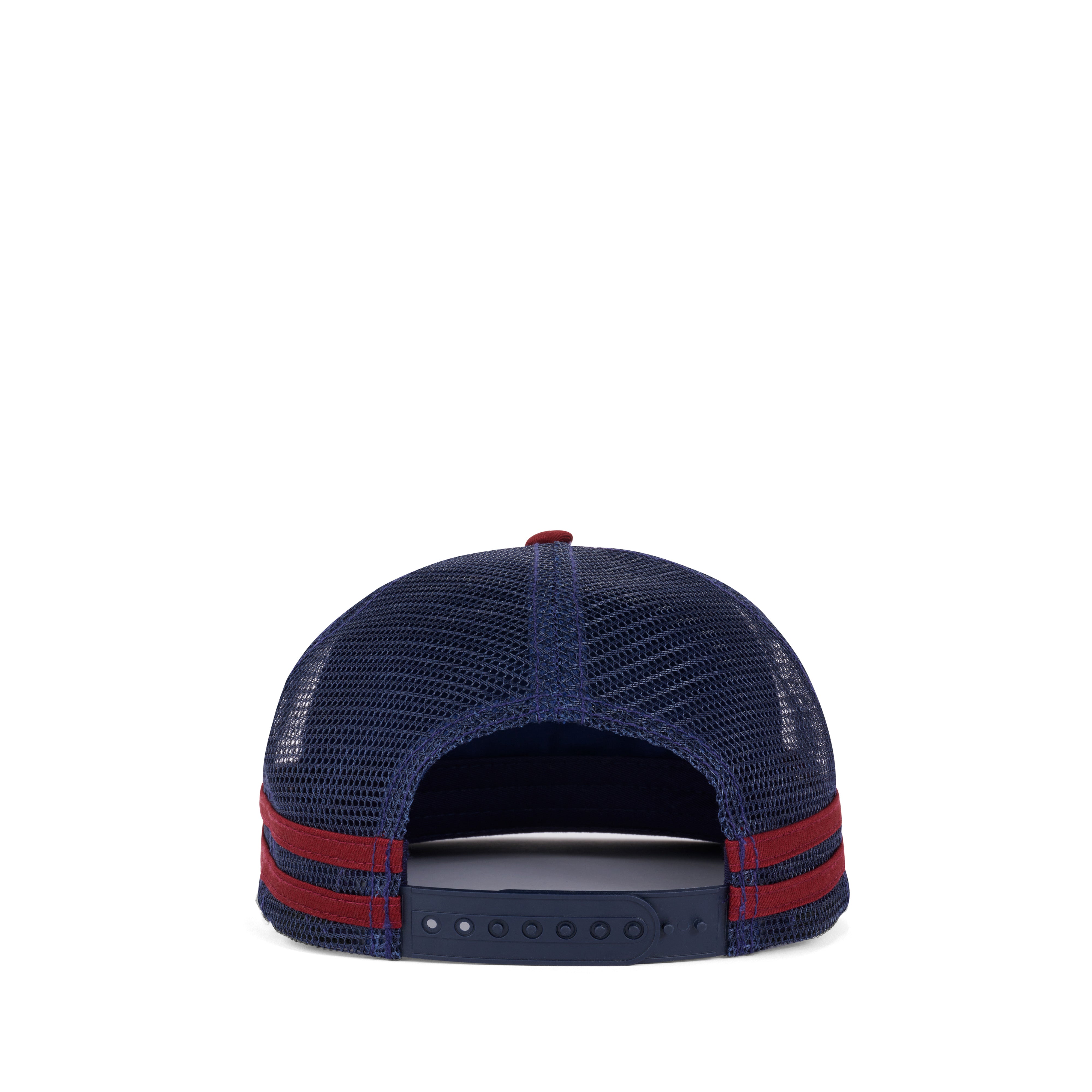 Brain Dead: Logohead 5 Panel Trucker Cap (Navy) | DSMNY E-SHOP