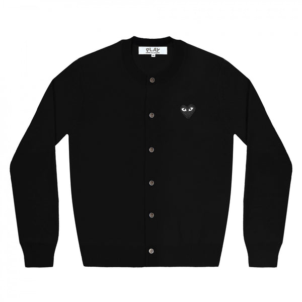Play - Women's Black Heart Cardigan - (Black)