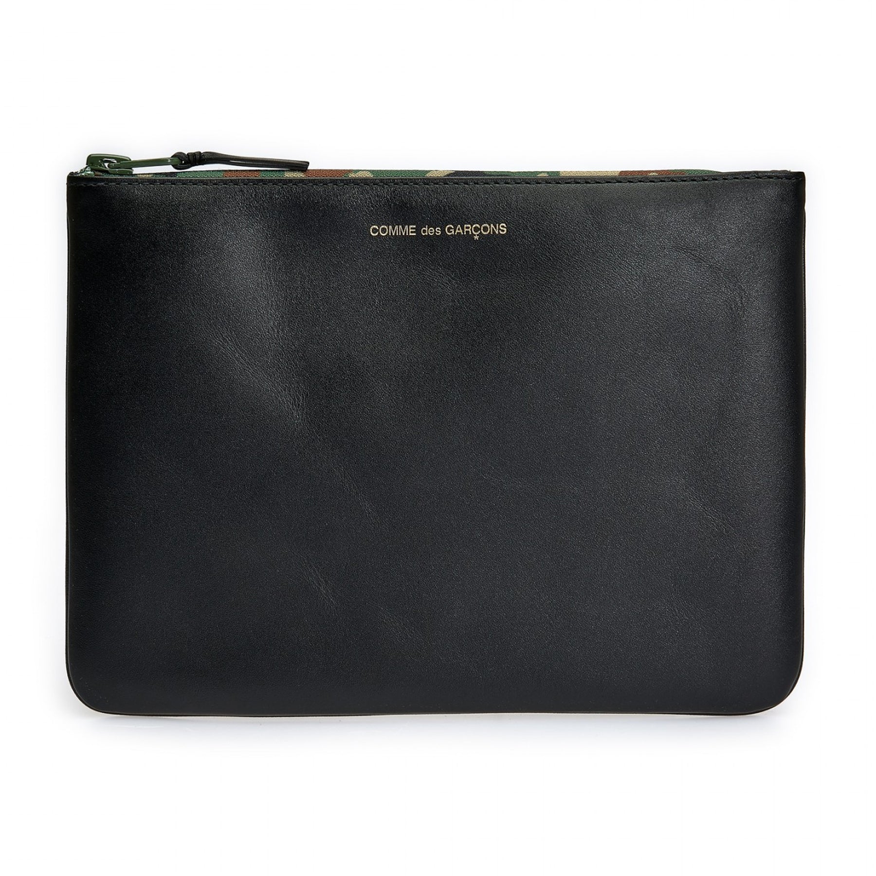 CDG Wallet - Camo Zipper Large Zip Pouch - (Black SA5100CA) view 1, Click to Zoom in