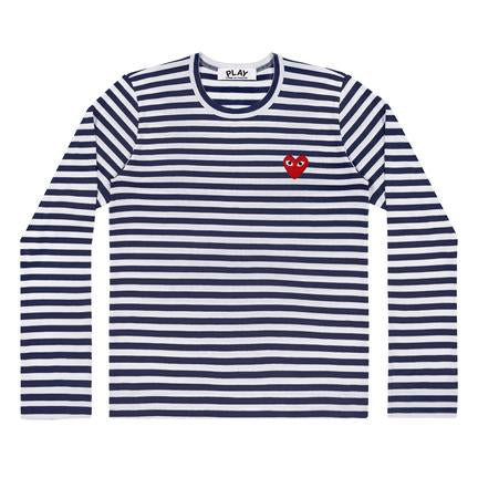 Play Comme des Garçons - Striped T-Shirt - (Navy/White)