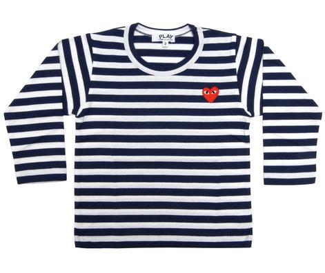 Play - Kid's Striped T-Shirt - (Blue)