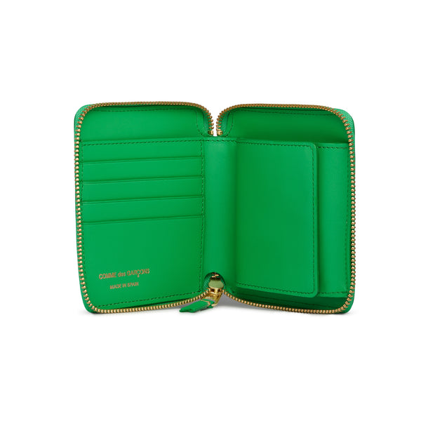 CDG Wallet - Classic Leather Full Zip Around Wallet - (Green SA2100C)
