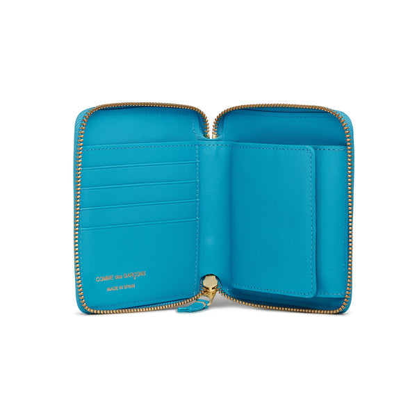 CDG Wallet - Classic Leather Full Zip Around Wallet - (Blue SA2100C)