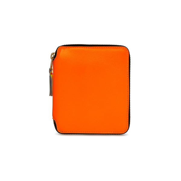 CDG Wallet - Super Fluo Full Zip Around Wallet - (Light Orange SA2100SF)
