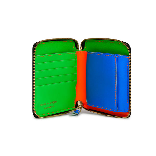 CDG Wallet - Super Fluo Full Zip Around Wallet - (Orange SA2100SF)