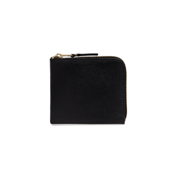CDG Wallet - Classic Leather Zip Around Wallet - (Black SA3100)