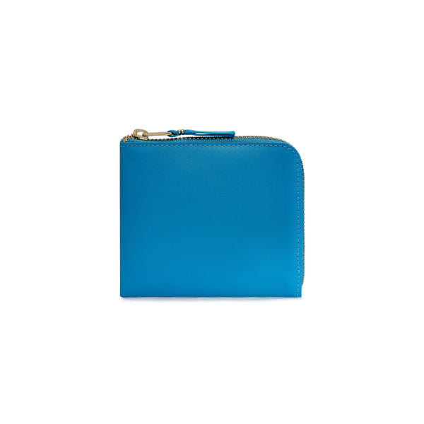 CDG Wallet - Classic Leather Zip Around Wallet - (Blue SA3100C)
