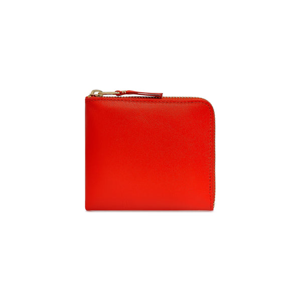 CDG Wallet - Classic Leather Zip Around Wallet - (Orange SA3100C)